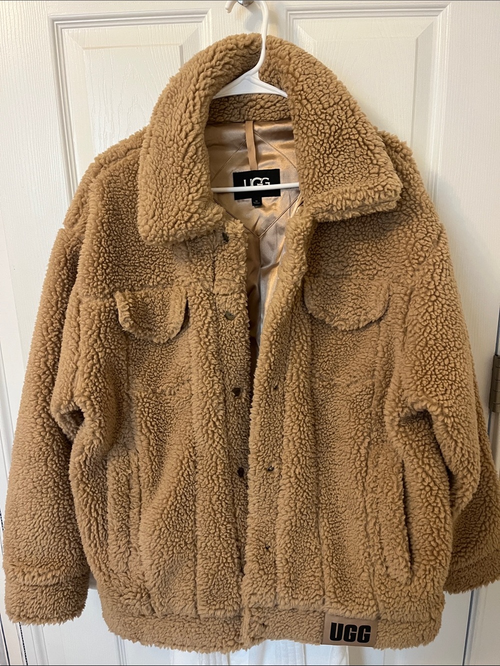 UGG Chestnut Brown Teddy Fleece Jacket